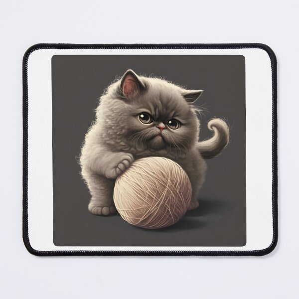 Item preview, Funny And Cute Cat With A Ball Of Wool designed and sold by youngle.