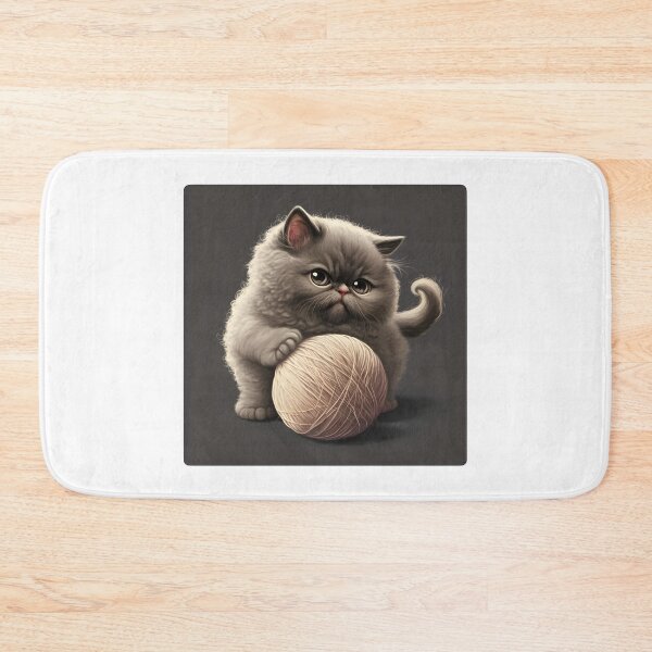 Item preview, Funny And Cute Cat With A Ball Of Wool designed and sold by youngle.
