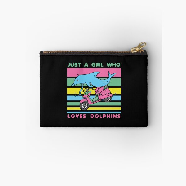 Item preview, Just A Girl Who Loves Dolphins designed and sold by CandyDroidMerch.