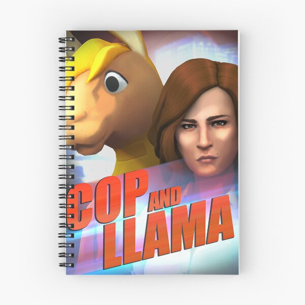 Item preview, "Cop and Llama" High Definition Original Sims 4 Basegame Build Mode Poster designed and sold by hyperfix8ion.