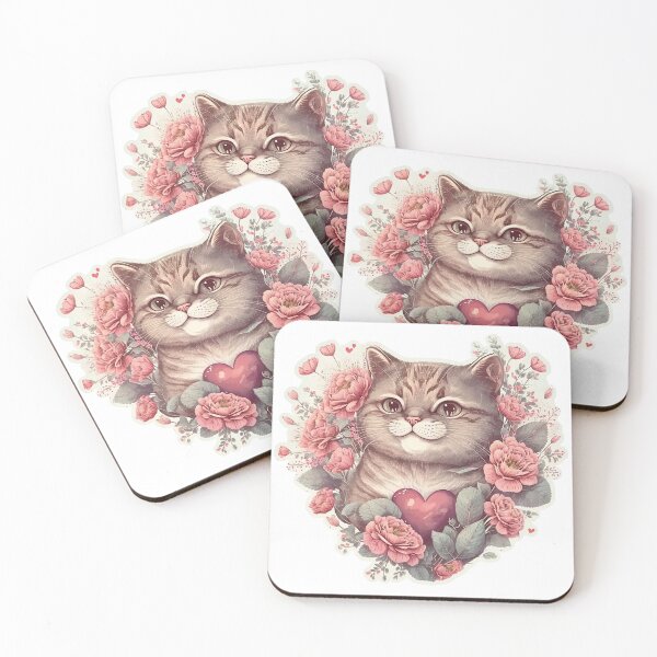 Item preview, Cute Valentine Cat #5 designed and sold by quicksilversun.