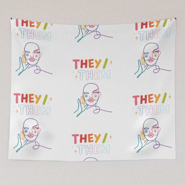 Item preview, They/Them Identity Pronouns designed and sold by earthandorigin.