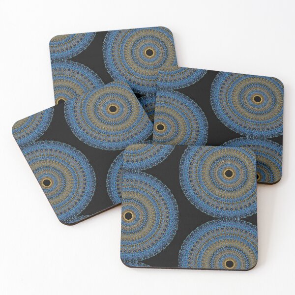 Item preview, Golden Blue Mandala   designed and sold by Akashdigiart.