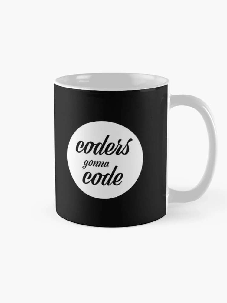 Thumbnail 3 of 6, Coffee Mug, Coders gonna code designed and sold by KeepOnCoding.