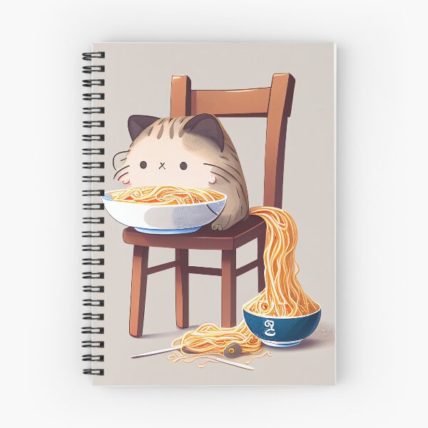 Artikelvorschau, Katze, die Spaghetti isst entworfen und verkauft von AiCollection.