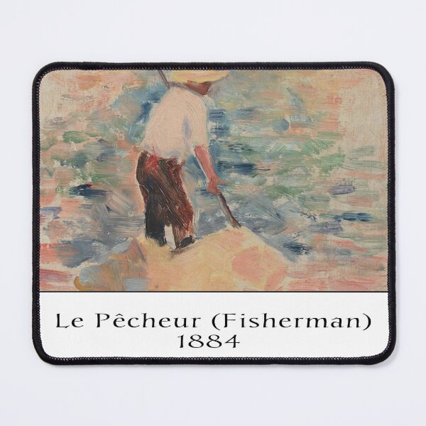Item preview, Georges Seurat Le Pêcheur (Fisherman) ,Aesthetic, Artsy, Graphic, Seurat, Art Print designed and sold by EmblemThreads.