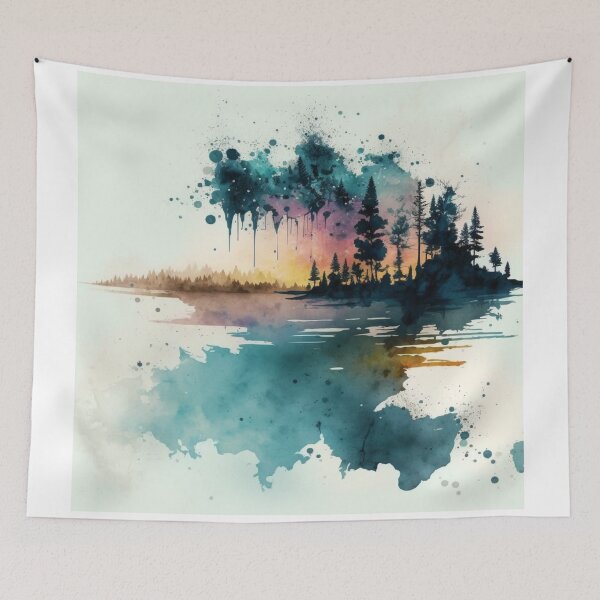 Item preview, Relaxing Watercolor #165 designed and sold by Avocado Design Studio.
