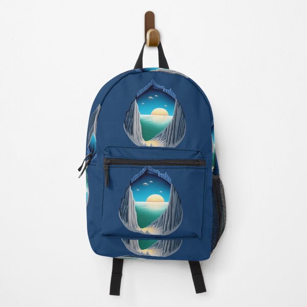 Item preview, Optical illusion of a mountain overlooking the sea designed and sold by Witsprings.