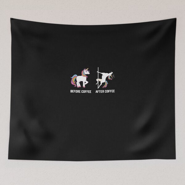 Item preview, Funny Unicorn Before Coffee After Coffee T-shirts Gift designed and sold by mrsmitful.