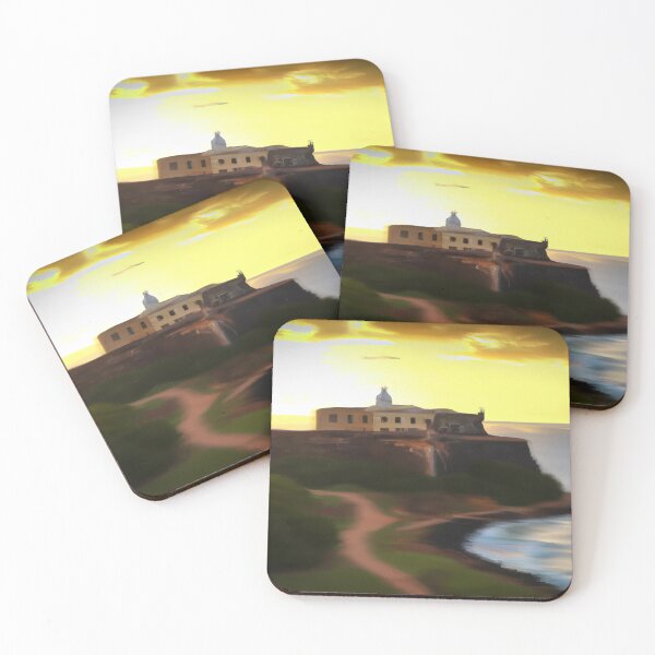 Item preview, Realistic Digital art of El Morro in Puerto Rico designed and sold by CieloLeonDesign.