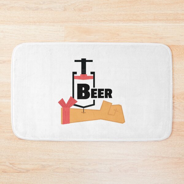 Item preview, Beer Shot Arm Injection Beer IV Vaccine Man Cave Getting High Beeraholic Junkie Addict designed and sold by doseofwin.