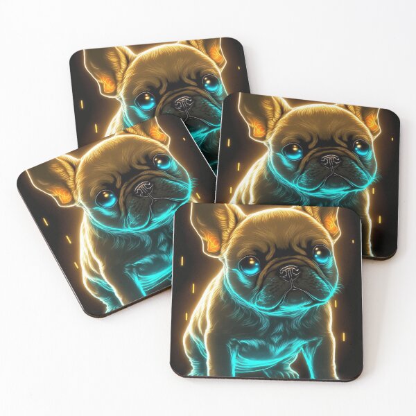 Item preview, "Bioluminescent cute french bulldog" designed and sold by Mykhailov.