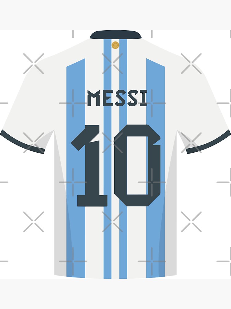 Argentina Home Jersey Shirt World Cup 2022 Messi Leo Signature Players  Version