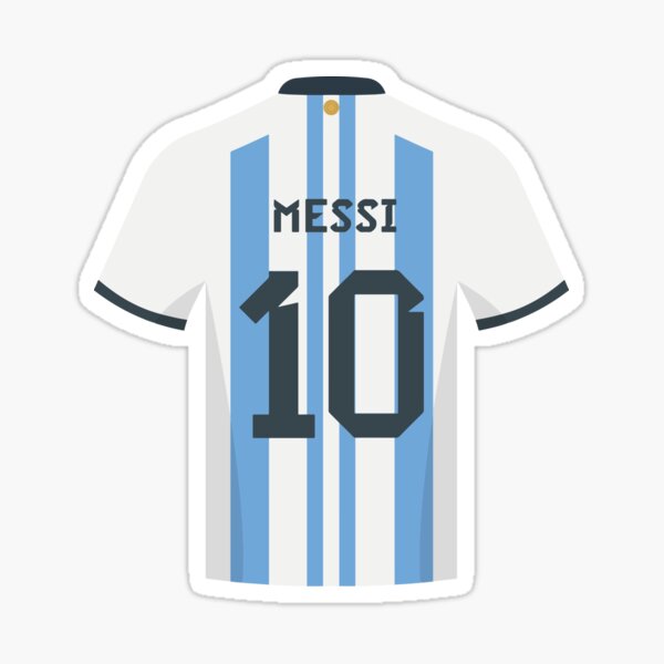 LeoMessi Jersey Illustration 2022 Sticker for Sale by cartmaxx2