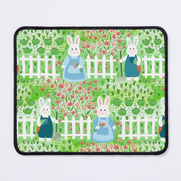 Item preview, Rabbit Picket Fence Gardeners designed and sold by creativinchi.