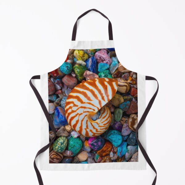 Item preview, Natural Nautilus Shell On Colorful Stones designed and sold by Garry Gay.