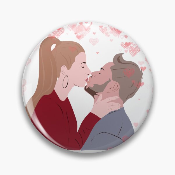 Item preview, Amantes de las postales besándose el día de San Valentín designed and sold by OFreiART.