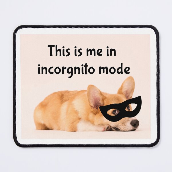 Item preview, Incorgnito mode corgi - corgi pun print designed and sold by dreamwish.