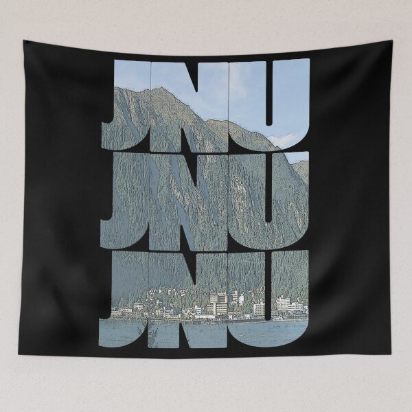 Item preview, Juneau, Alaska JNU Cityscape Repeating Pattern designed and sold by CrabbyLobster.
