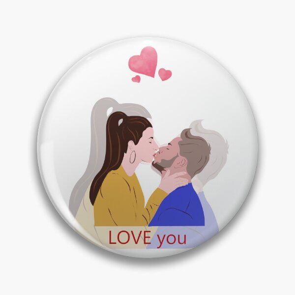 Item preview, Valentine illustration couple love you designed and sold by OFreiART.