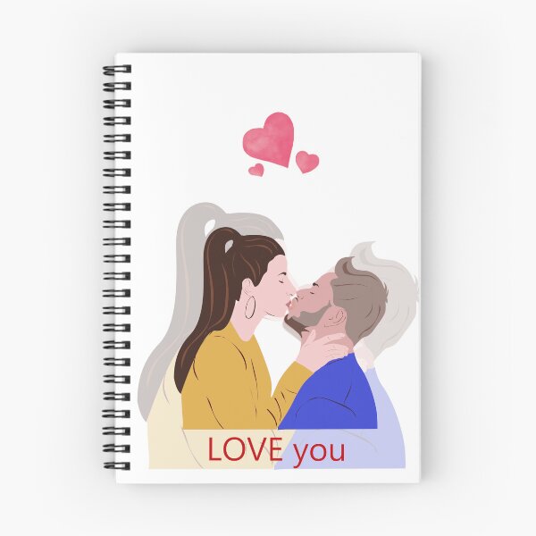 Item preview, Valentine illustration couple love you designed and sold by OFreiART.