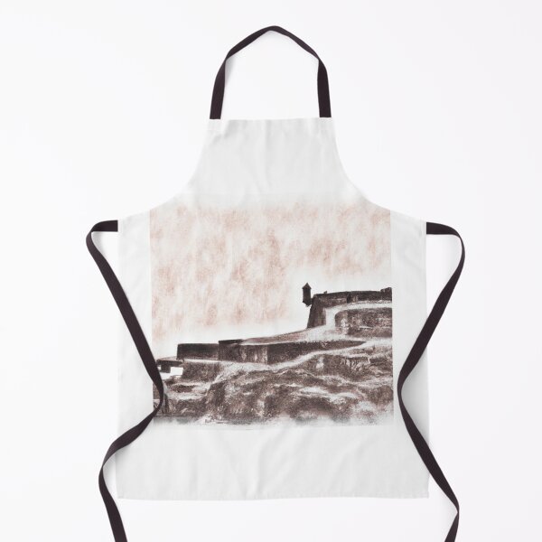 Item preview, Charcoal of El Morro in Puerto Rico designed and sold by CieloLeonDesign.