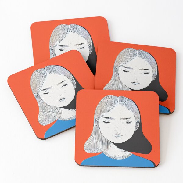 Item preview, Asian Woman with Color Block Red and Blue designed and sold by bryanchvzz.