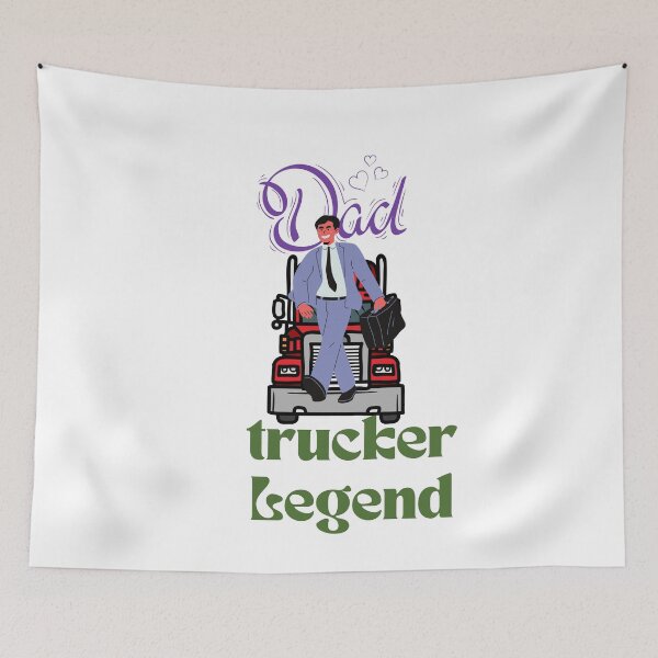 Item preview, Husband Dad Trucker Legend - Family/couple designed and sold by zeddy-store.