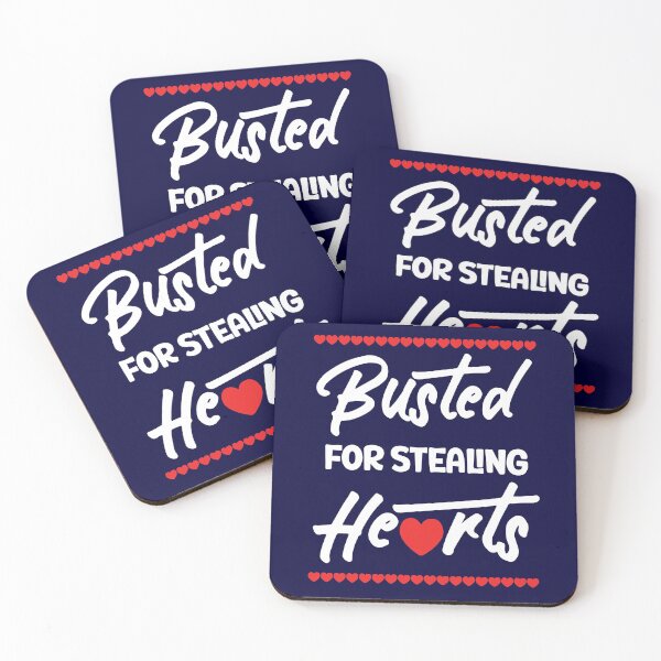 Item preview, Busted for Stealing Hearts Valentines Day Funny designed and sold by Sunnyhova.