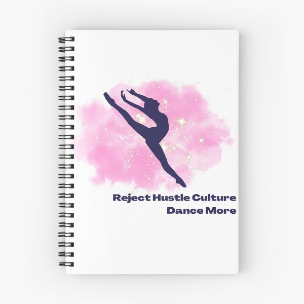 Item preview, Reject Hustle Culture - Dance More (Pink/Female Silhouette) designed and sold by T-WoodCreations.