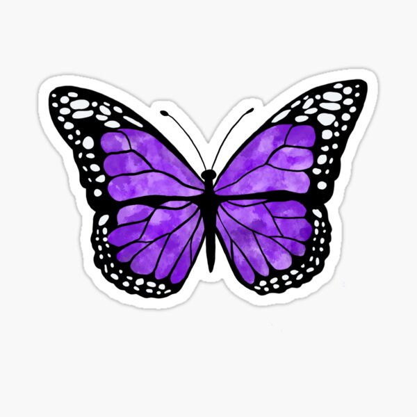 Item preview, Purple Watercolor Butterfly  designed and sold by sweetartdoodles.