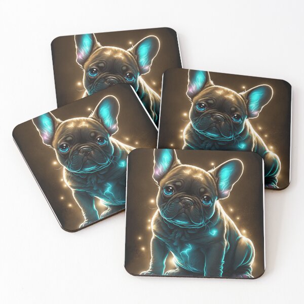 Item preview, "Bioluminescent cute french bulldog" designed and sold by Mykhailov.