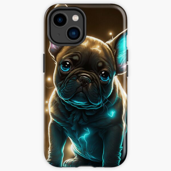 Iphone Case - Frenchie Bull Dog - Gangster Version - Black