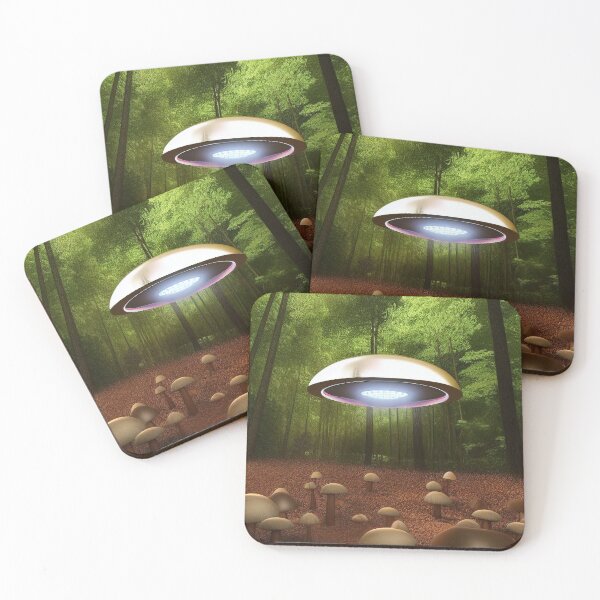 Item preview, Hongos visitantes OVNI designed and sold by Golden-Teacher.