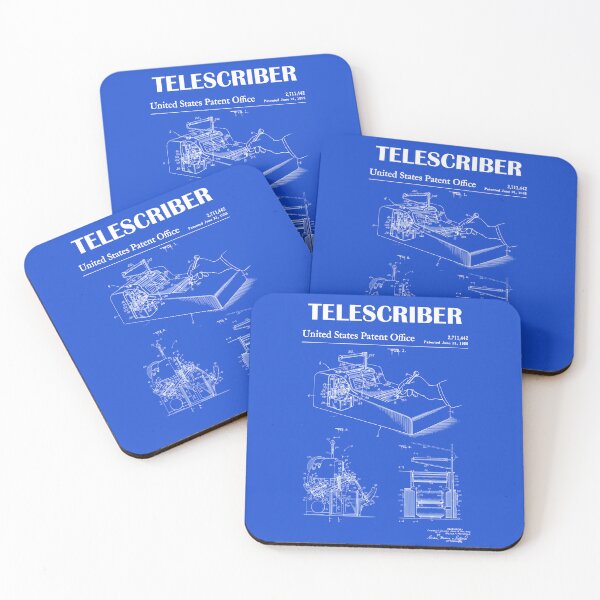 Item preview, 1955 Telescriber patent drawing-Telescribe blueprint -vintage military system Lover Gift Idea designed and sold by ismdesigner.