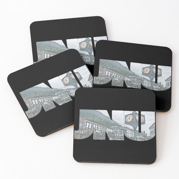 Item preview, Juneau, Alaska JNU Paisaje urbano céntrico designed and sold by CrabbyLobster.