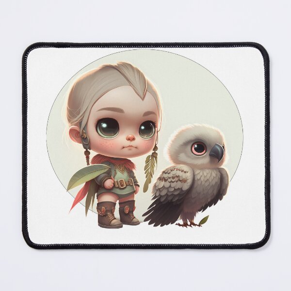 Item preview, Survival Character with baby Snow Owl designed and sold by RaOsiris.
