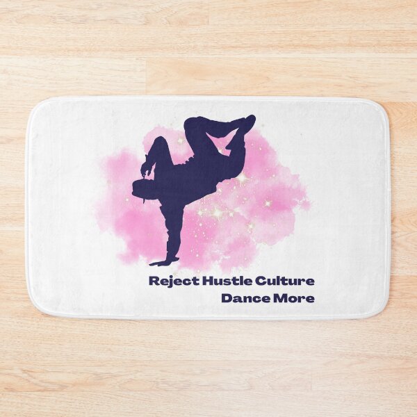 Item preview, Reject Hustle Culture - Dance More (Pink/Male Silhouette) designed and sold by T-WoodCreations.