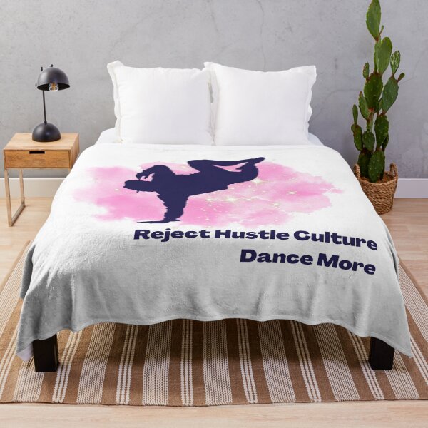 Item preview, Reject Hustle Culture - Dance More (Pink/Male Silhouette) designed and sold by T-WoodCreations.