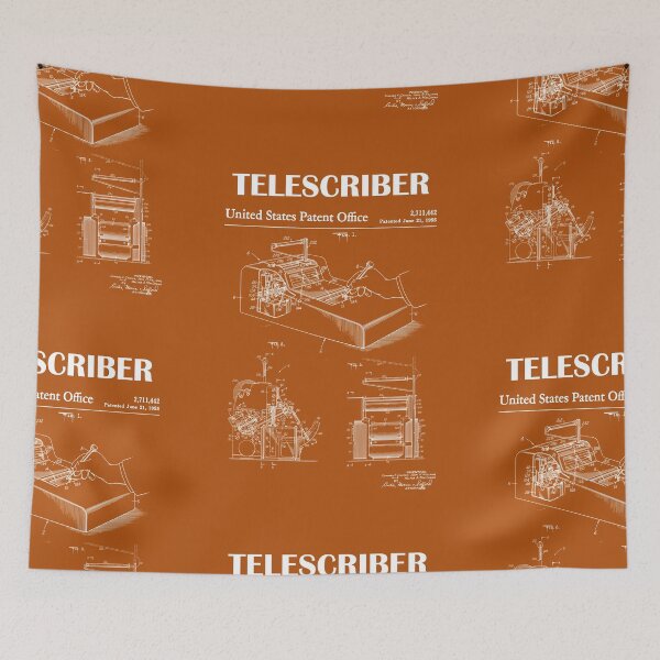 Item preview, 1955 Telescriber patent drawing-Telescribe blueprint -vintage military system Lover Gift Idea designed and sold by ismdesigner.