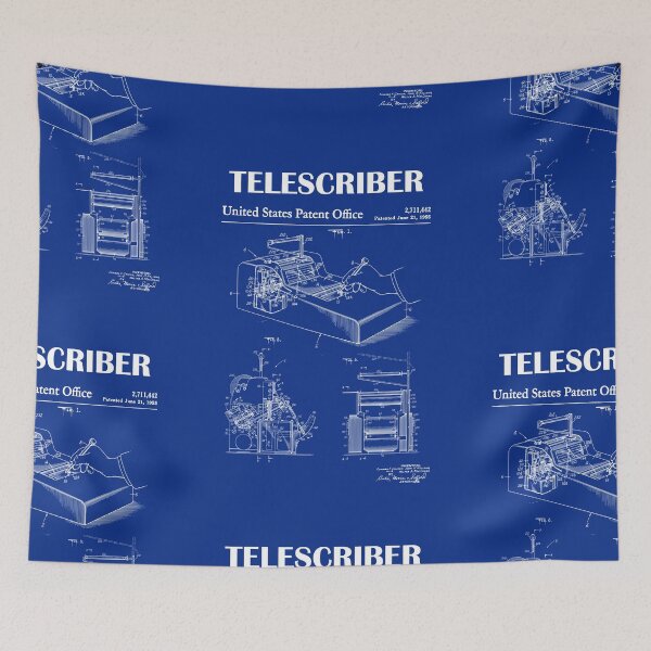 Item preview, 1955 Telescriber patent drawing-Telescribe blueprint -vintage military system Lover Gift Idea designed and sold by ismdesigner.