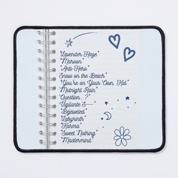 Item preview, Midnights By TS Notebook Print designed and sold by Femme Pastel Collective.