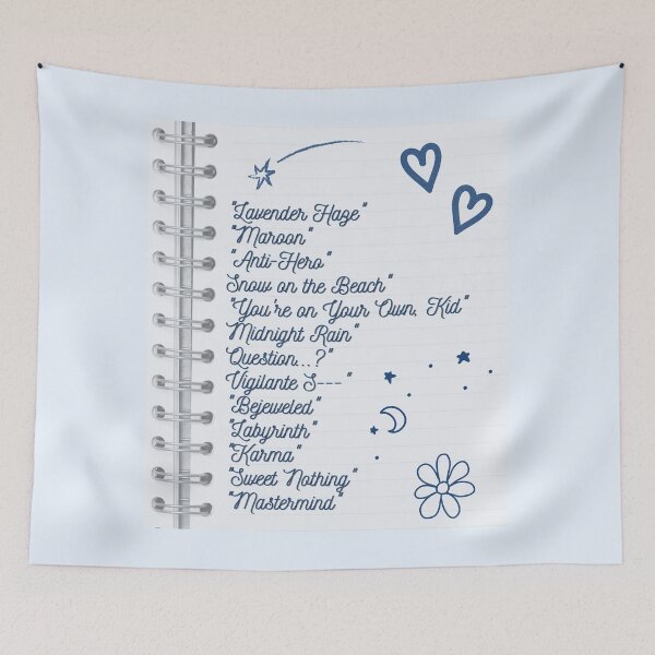 Item preview, Midnights By TS Notebook Print designed and sold by Femme Pastel Collective.