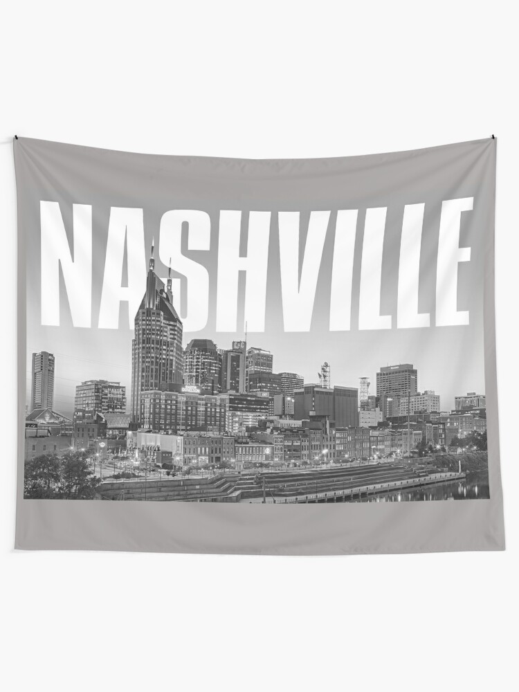 "Nashville Cityscape" Tapestry by TIGERDAVER  Redbubble