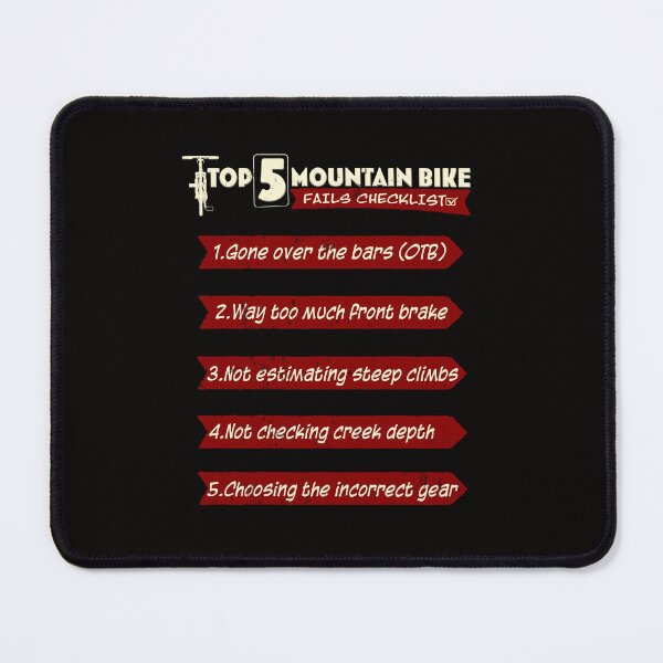 Item preview, Mountain Bike Fails Checklist designed and sold by John MacPherson Allan.