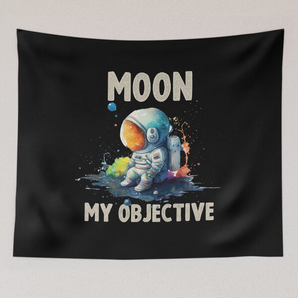 Item preview, moon my objective, astronaut man designed and sold by sami david ⭐⭐⭐⭐⭐.