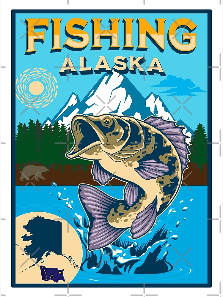 Fishing alaska Greeting Card for Sale by Ploxd