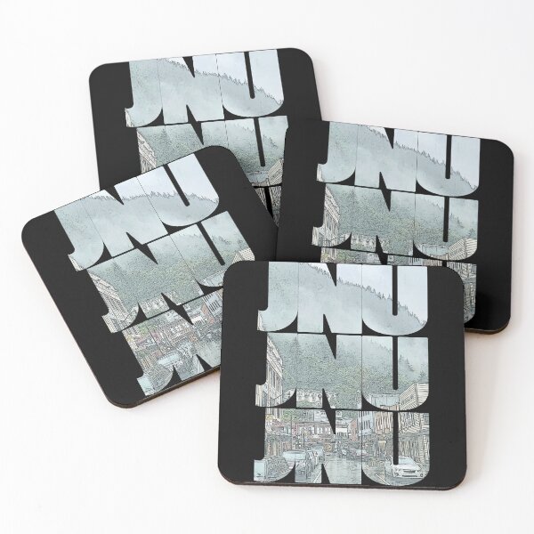 Item preview, Juneau, Alaska JNU Downtown Cityscape Patrón repetitivo designed and sold by CrabbyLobster.