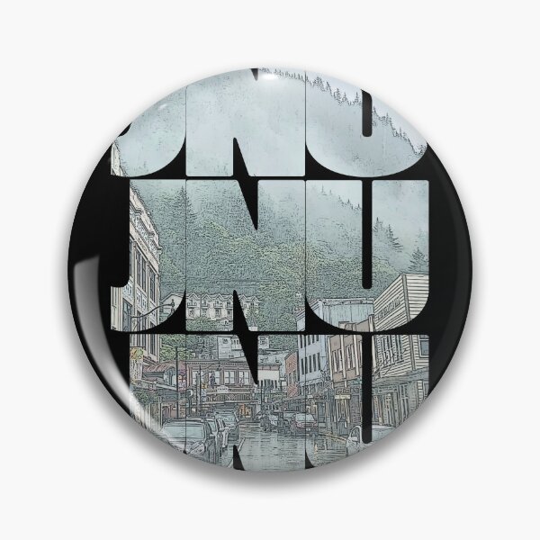 Item preview, Juneau, Alaska JNU Downtown Cityscape Repeating Pattern designed and sold by CrabbyLobster.