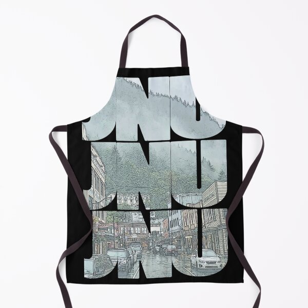 Item preview, Juneau, Alaska JNU Downtown Cityscape Repeating Pattern designed and sold by CrabbyLobster.